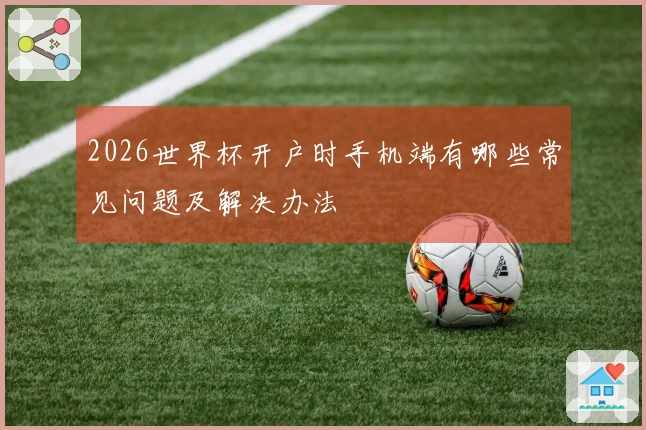 2026世界杯开户时手机端有哪些常见问题及解决办法
