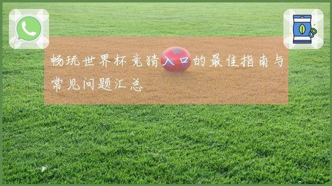 畅玩世界杯竞猜入口的最佳指南与常见问题汇总
