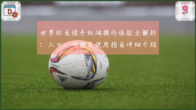 世界杯竞猜手机端操作体验全解析：入口、功能及使用指南详细介绍